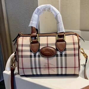 Burberry Mini Check Bowling Bag